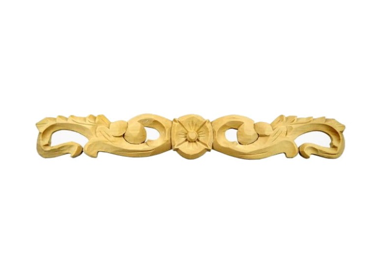  Rzeźba, ornament drewniany; ręcznie wykonany; wymiar - 50 x 8 cm 