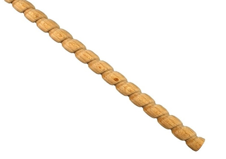  Półwarkocz toczony z drewna  bukowego , szerokość 15mm 