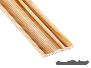 Listwa 110x17 mm ozdobna retro I sosna klasa AB
