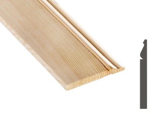 Listwa 110x18 mm ozdobna retro III  sosna klasa AB