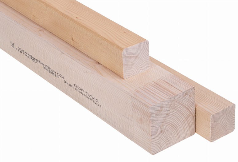  Drewno konstrukcyjne KVH (klasa C24) świerk skandynawski, certyfikowane.  