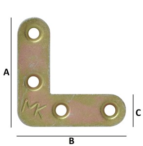 Narożnik 40x40x12x1,0 mm meblowy