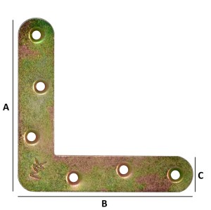Narożnik 80x80x17x1,2 mm meblowy