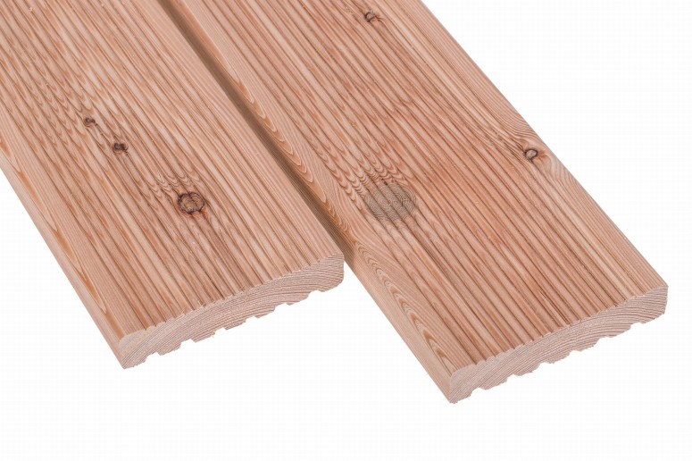  Deska tarasowa ryflowana  Modrzew europejski Klasa A/B . Długości dostępne w wariantach produktu. 
   